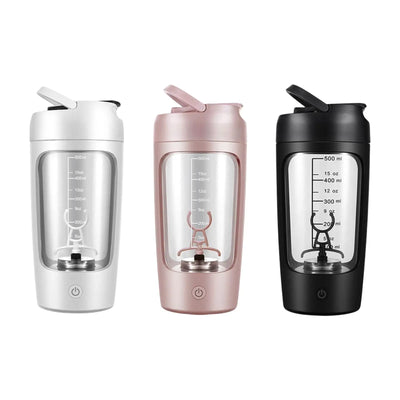 Portable electric protein shaker bottle USB rechargeable blender, multipurpose 650ml mixer cup for workouts.